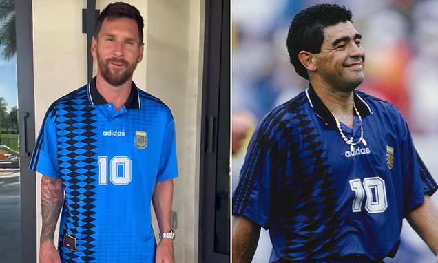 ليونيل ميسي يخلد ذكرى مارادونا بقميص منتخب الأرجنتين