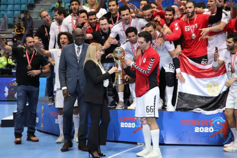 المنتخب المصري بطل كأس أمم إفريقيا لكرة اليد