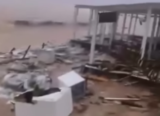 فيديو : أمطار طوفانية تغمر سندباد الحمّامات وتخلّف أضرارا مادية جسيمة