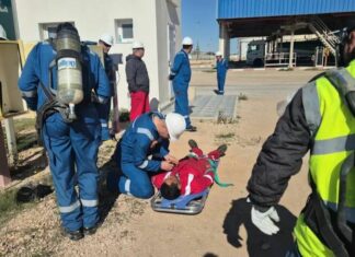 عملية حماية بيضاء بشركة طينة للخدمات البترولية